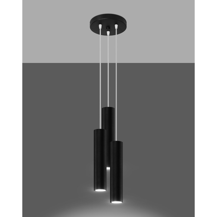 Lampa wisząca LAGOS 3P czarny