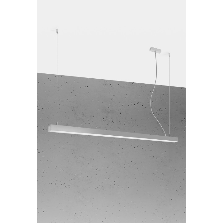 Lampa wisząca PINNE 150 szara 4000K