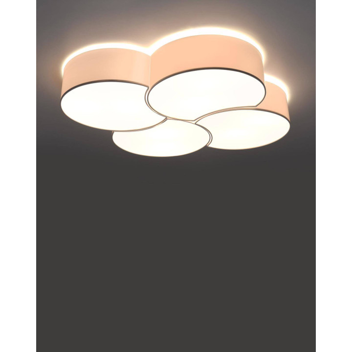 Plafon CIRCLE 4 biały