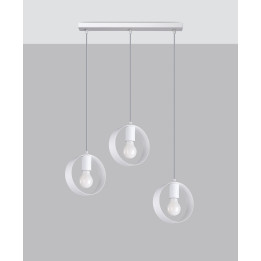 Lampa wisząca TITRAN 3 biała