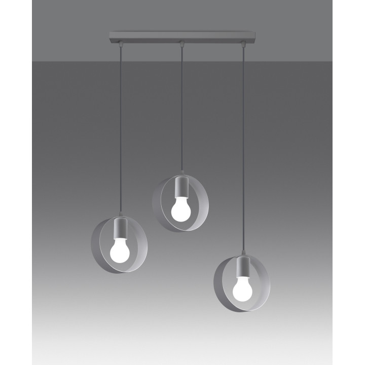 Lampa wisząca TITRAN 3 biała