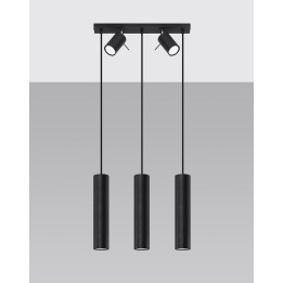 Lampa wisząca RING 3 czarny