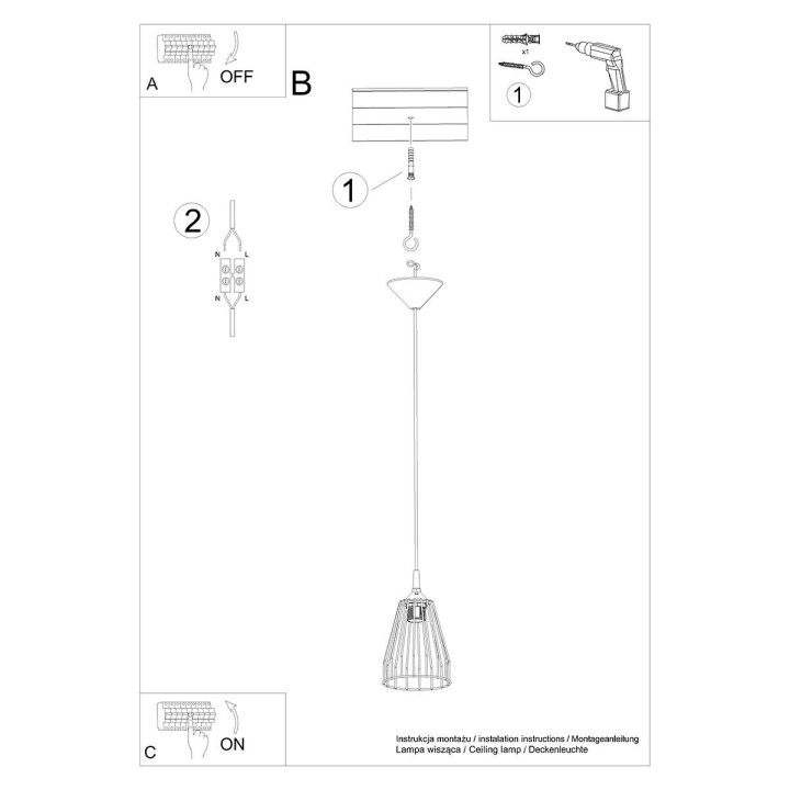 Lampa wisząca LEYO