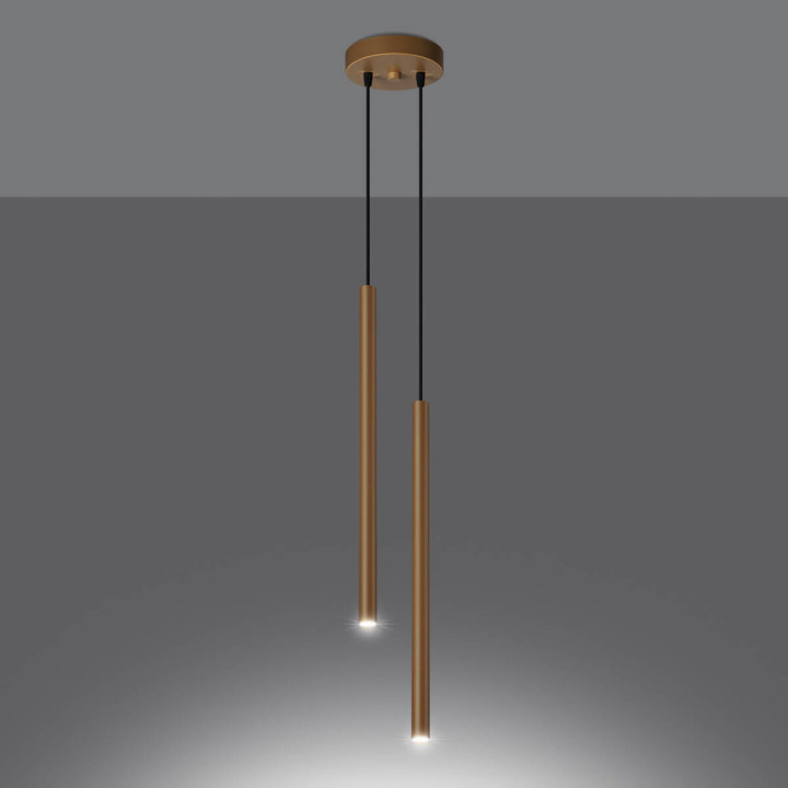 Lampa wisząca PASTELO 2 złota