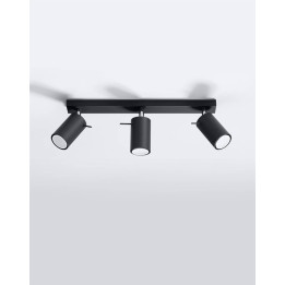 Plafon RING 3L czarny