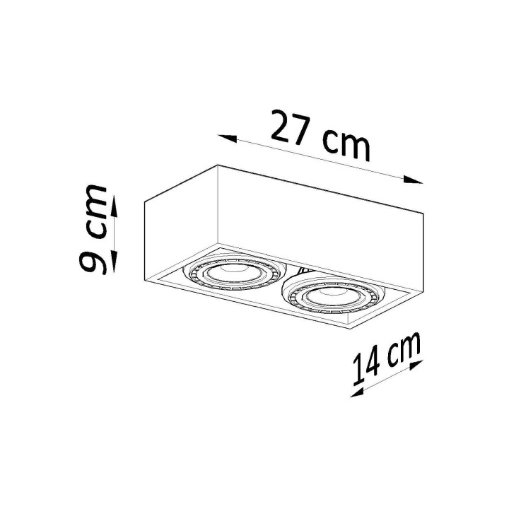 Plafon QUATRO 2 beton