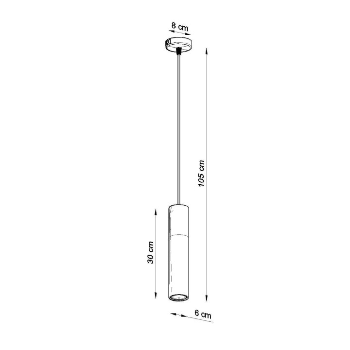 Lampa wisząca BORGIO 1 biały