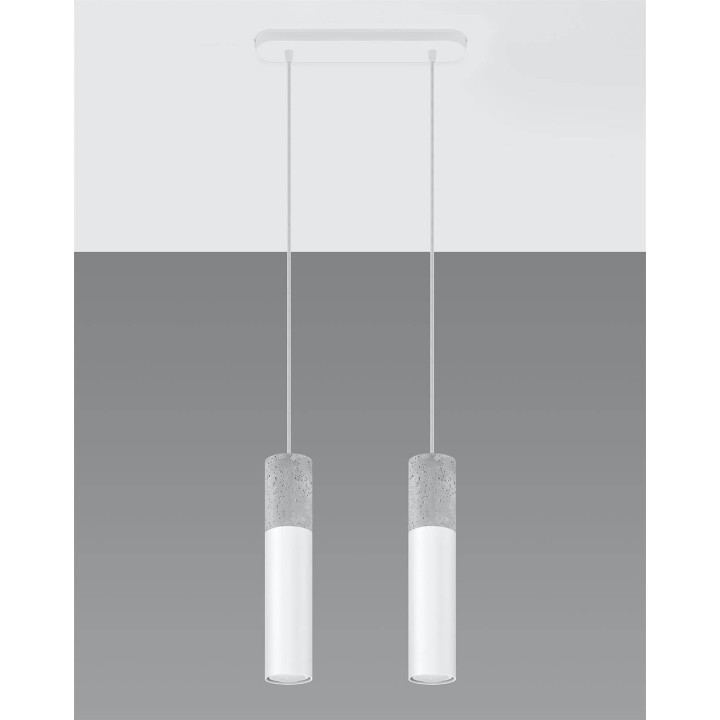 Lampa wisząca BORGIO 2 biały