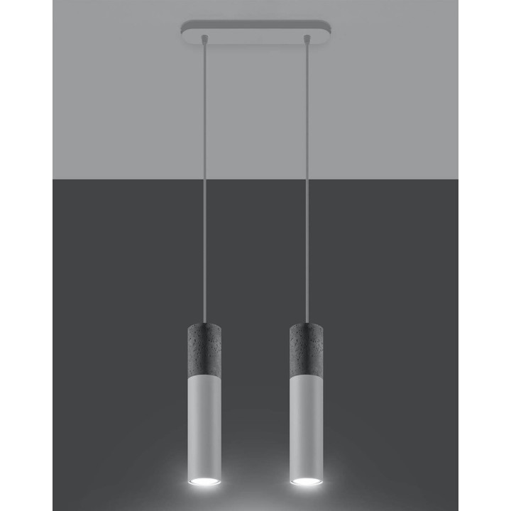 Lampa wisząca BORGIO 2 biały