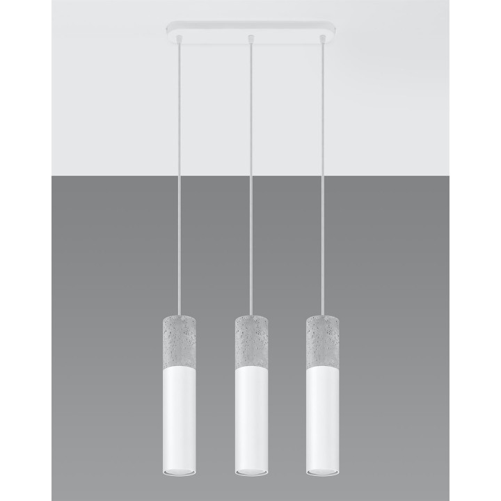 Lampa wisząca BORGIO 3L biały