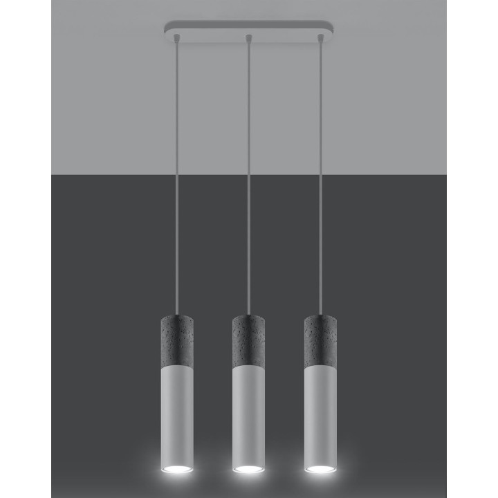 Lampa wisząca BORGIO 3L biały