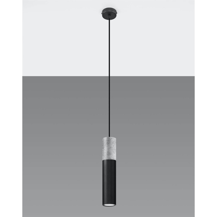 Lampa wisząca BORGIO 1 czarny