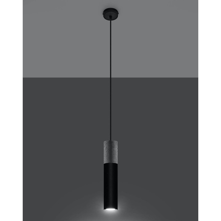 Lampa wisząca BORGIO 1 czarny