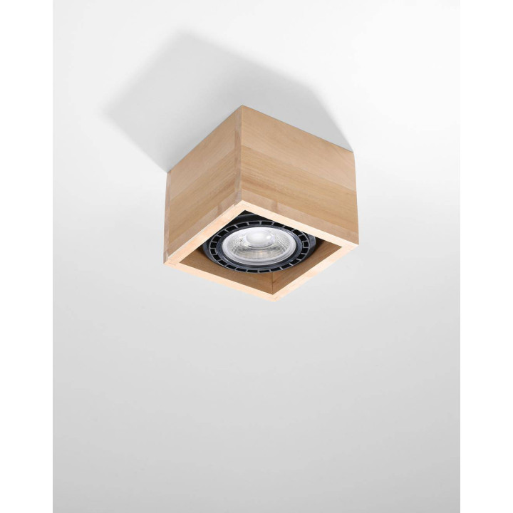 Plafon QUATRO 1 naturalne drewno