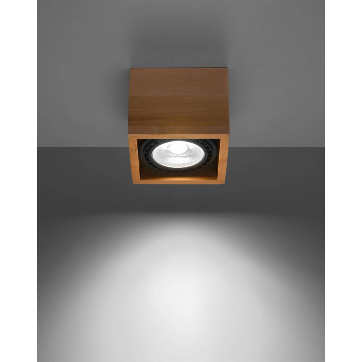 Plafon QUATRO 1 naturalne drewno