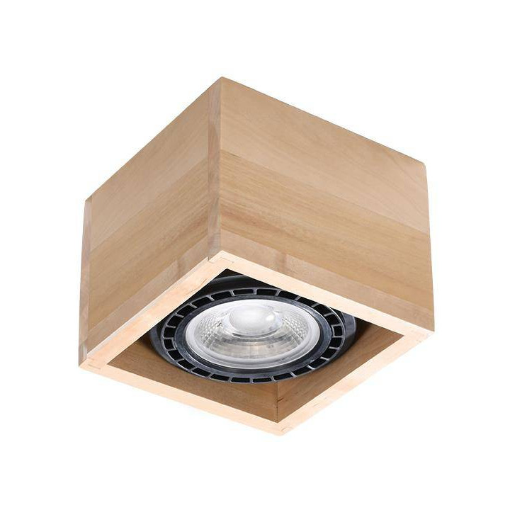 Plafon QUATRO 1 naturalne drewno