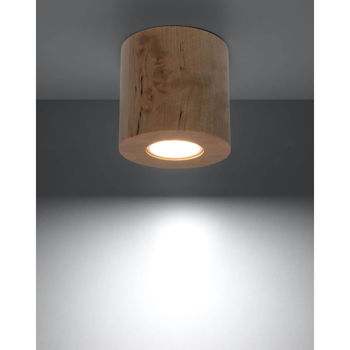 Plafon ORBIS naturalne drewno
