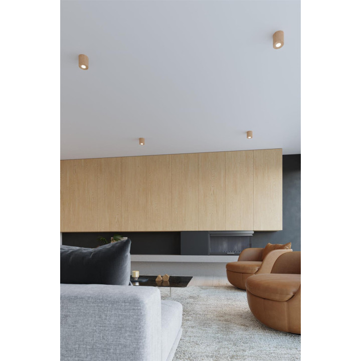 Plafon ORBIS naturalne drewno