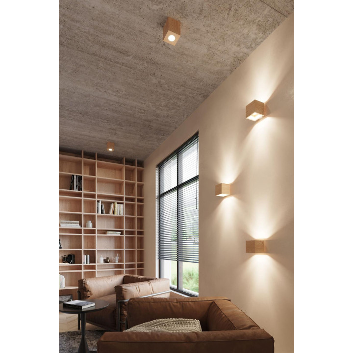 Plafon QUAD naturalne drewno