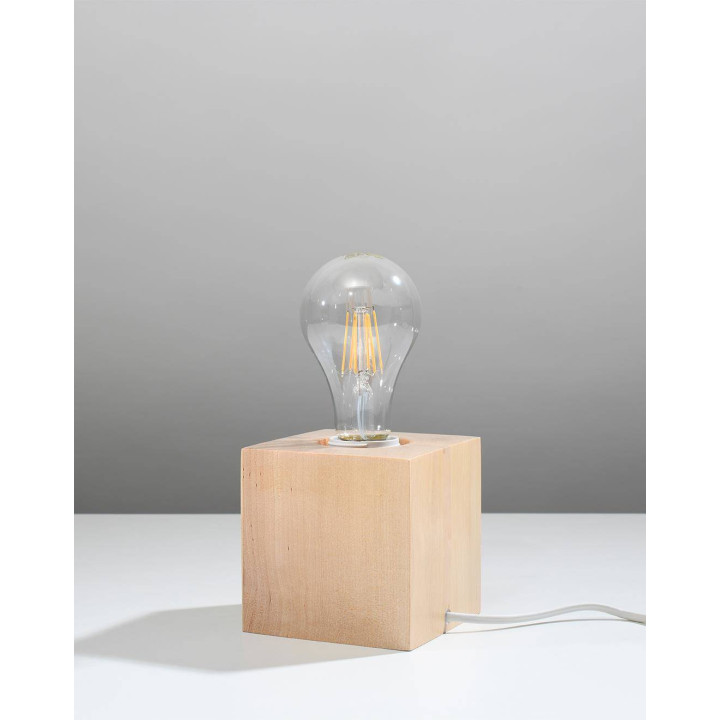 Lampa biurkowa ARIZ naturalne drewno