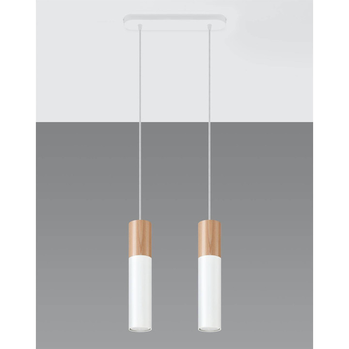 Lampa wisząca PABLO 2 biała