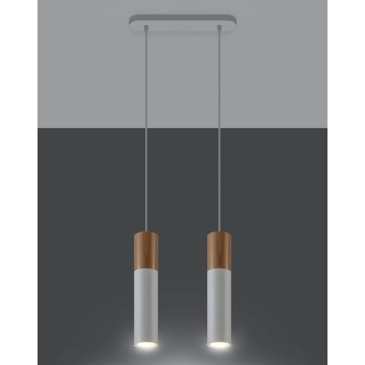 Lampa wisząca PABLO 2 biała