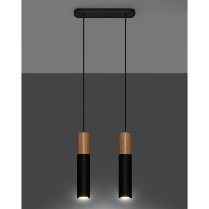 Lampa wisząca PABLO 2 czarna
