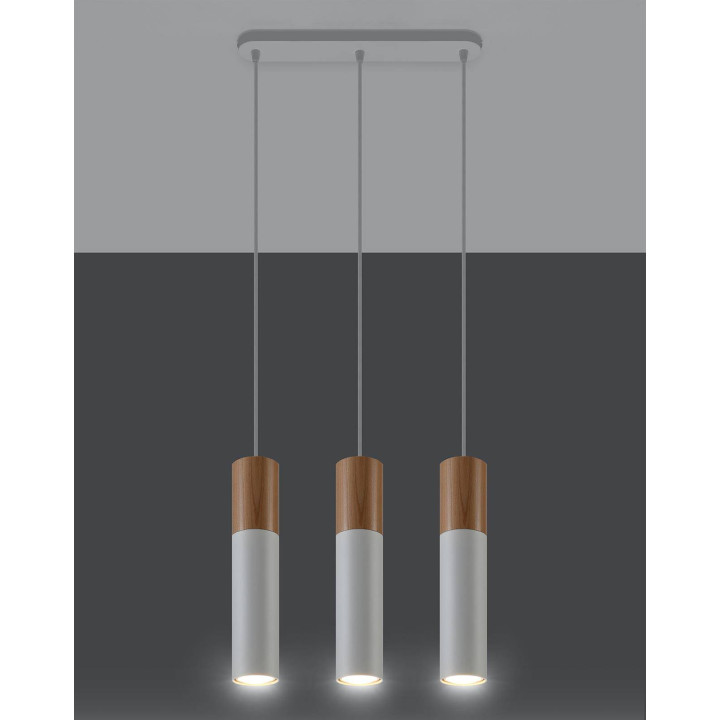 Lampa wisząca PABLO 3L biała