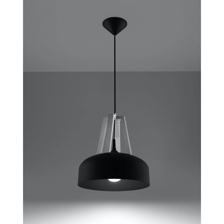 Lampa wisząca CASCO czarna/biała