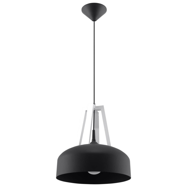 Lampa wisząca CASCO czarna/biała