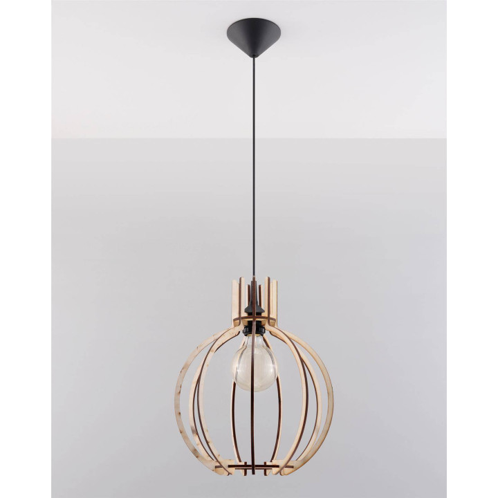 Lampa wisząca ARANCIA naturalne drewno