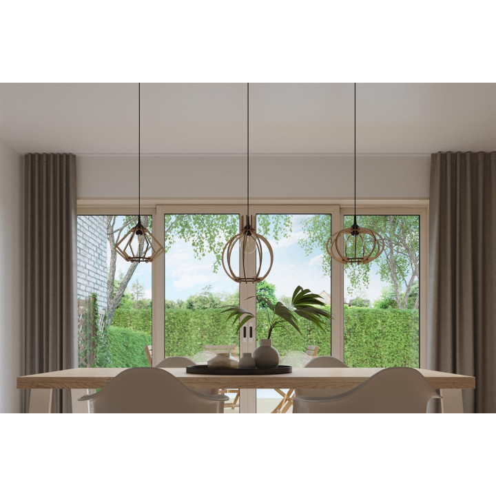 Lampa wisząca ARANCIA naturalne drewno