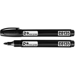 Marker budowlany gruby czarny permanentny 2 mm RICHMANN C0135
