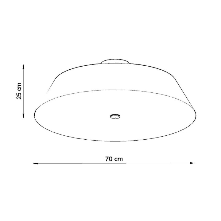 Plafon VEGA 70 biały