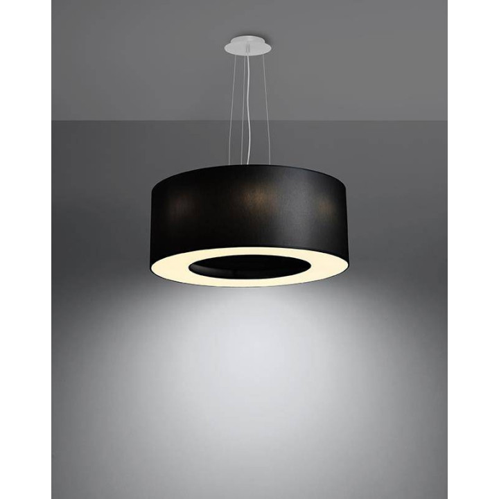 Żyrandol SATURNO 50 czarny
