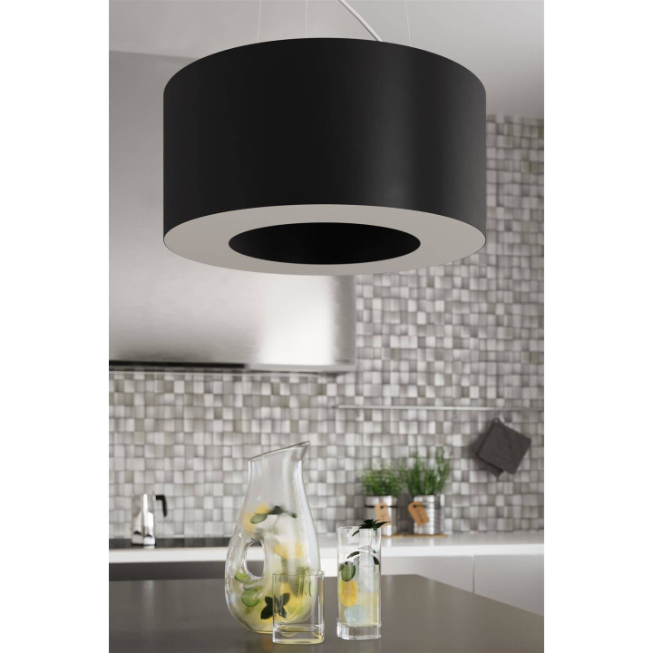 Żyrandol SATURNO 50 czarny
