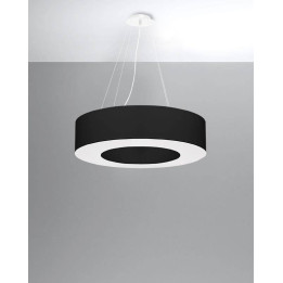 Żyrandol SATURNO 70 czarny