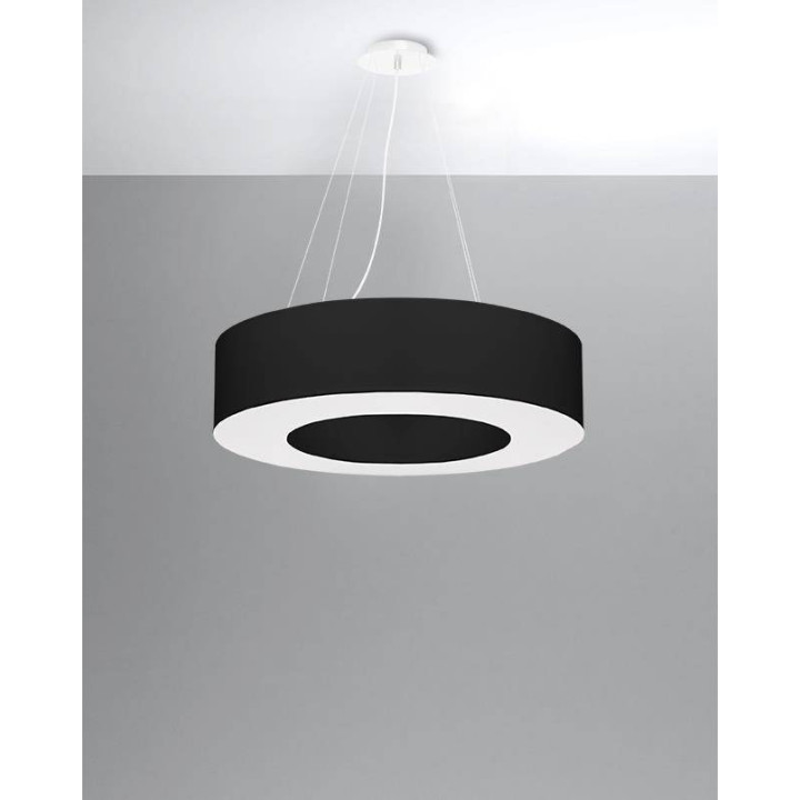 Żyrandol SATURNO 70 czarny