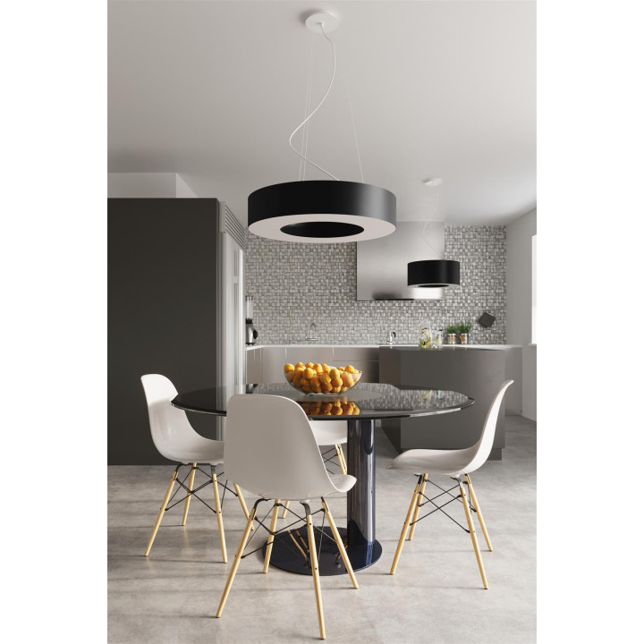 Żyrandol SATURNO 70 czarny