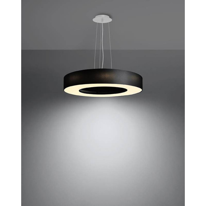 Żyrandol SATURNO SLIM 50 czarny