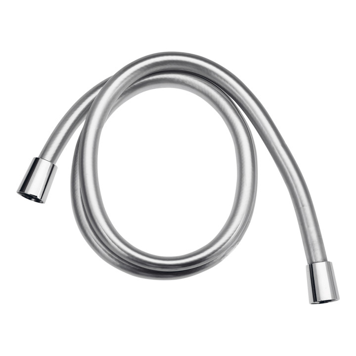 WĄŻ NATRYSKOWY PVC L - 150CM, SREBRNY