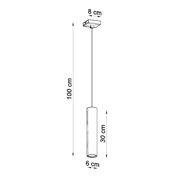 Lampa wisząca LAGOS 1 biały