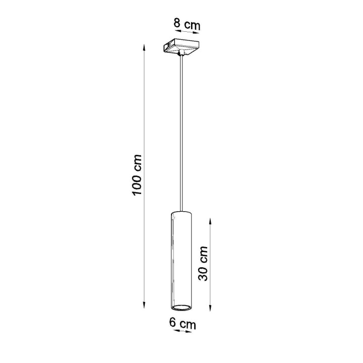 Lampa wisząca LAGOS 1 czarny