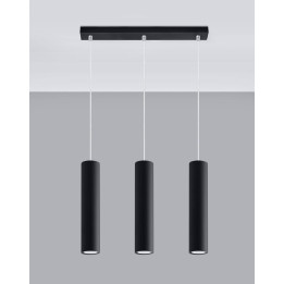 Lampa wisząca LAGOS 3L czarny