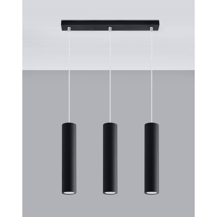 Lampa wisząca LAGOS 3L czarny