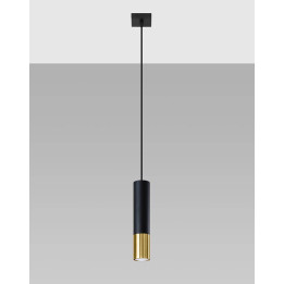Lampa wisząca LOOPEZ 1 czarny/złoty
