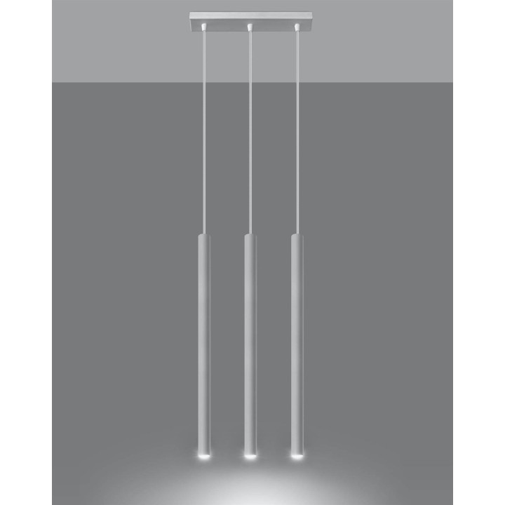 Lampa wisząca PASTELO 3 biała