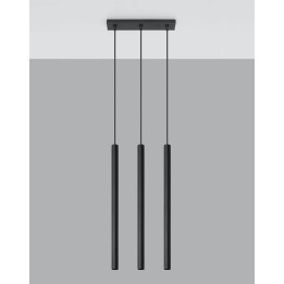 Lampa wisząca PASTELO 3 czarna