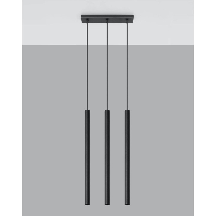Lampa wisząca PASTELO 3 czarna