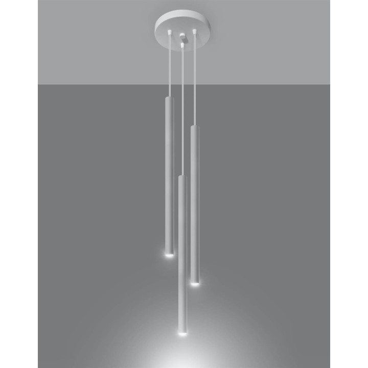 Lampa wisząca PASTELO 3P biała